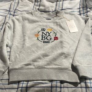 Kith Gray Sweatshirt with Floral Embroidery